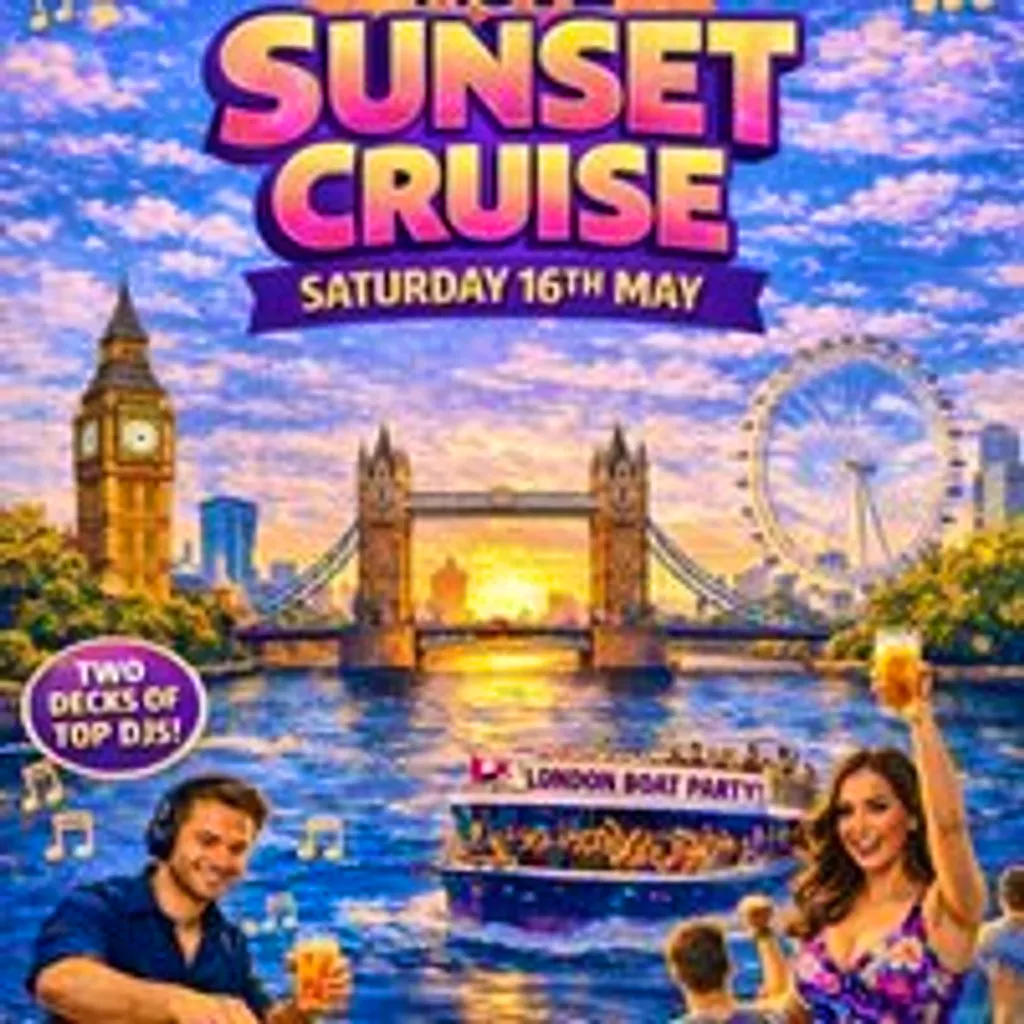 Sunset Cruise Bank Holiday weekend - Ibiza Vibes at Crown Pier