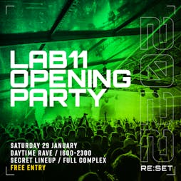 LAB11 2022 Reopening Party  Tickets | LAB11 Birmingham  | Sat 29th January 2022 Lineup