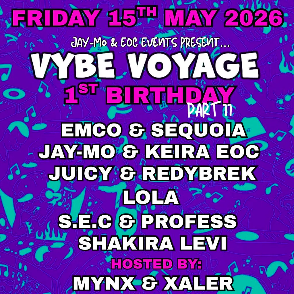 Vybe Voyage 1st Birthday - Brighton Leg at The Oculist