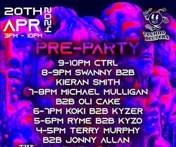 TECHNO BELTERS X LLT PRE-PARTY (free entry)
