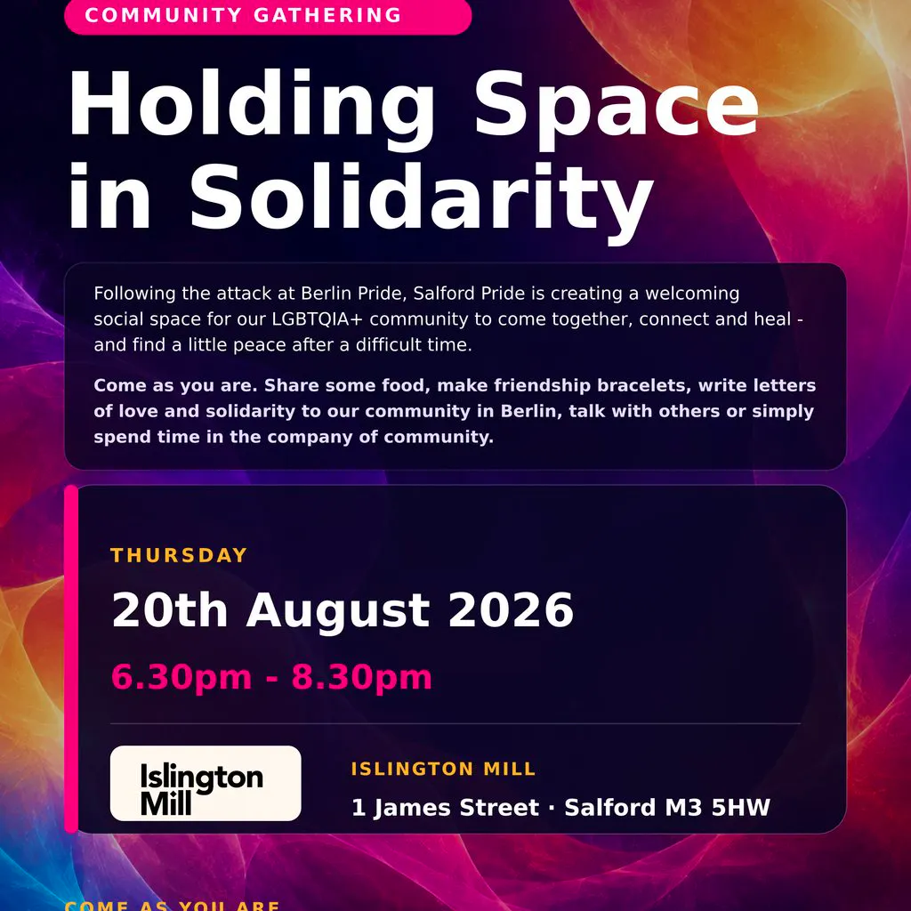 Holding space in solidarity at Islington Mill