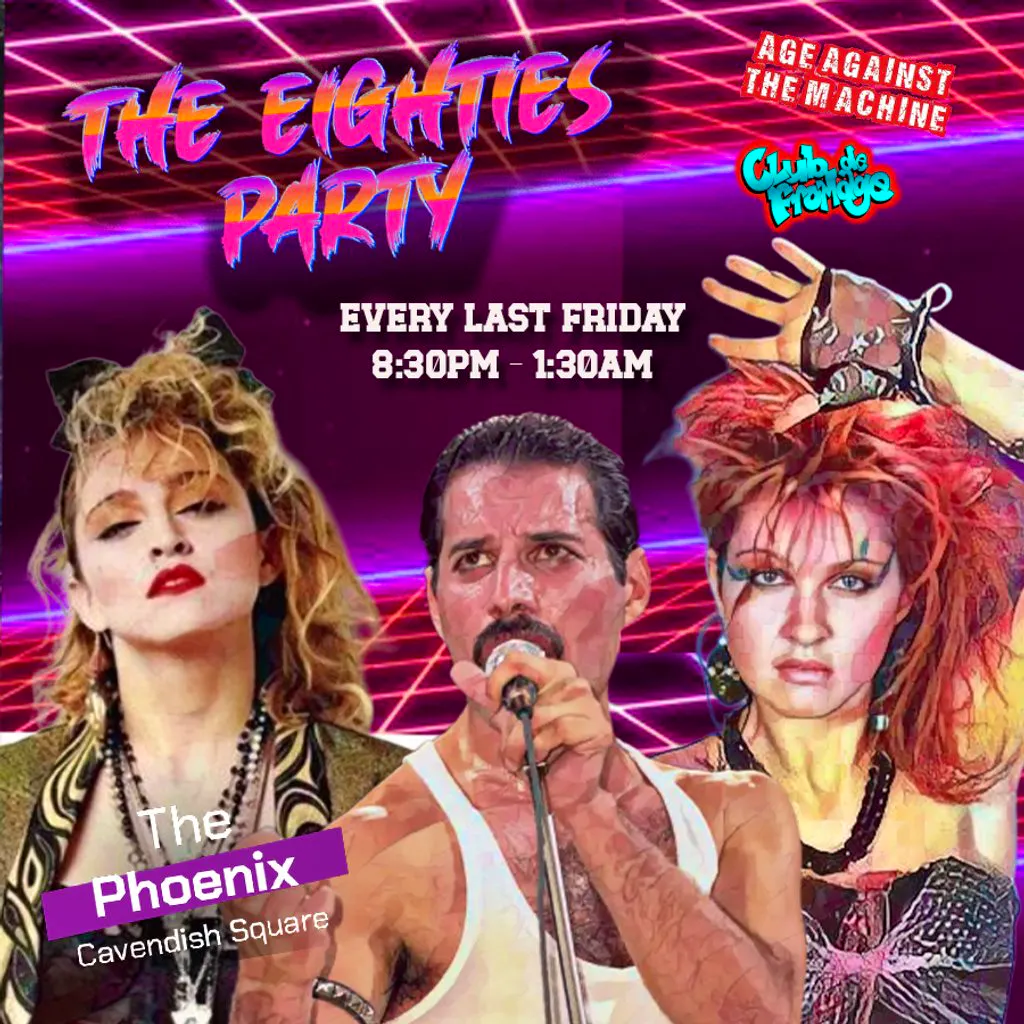 The 80s Party - September 2026 (18+), 8:30pm-1:30am at The Phoenix