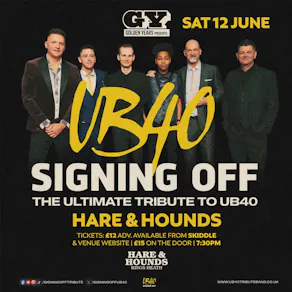 Signing Off - UB40 Tribute