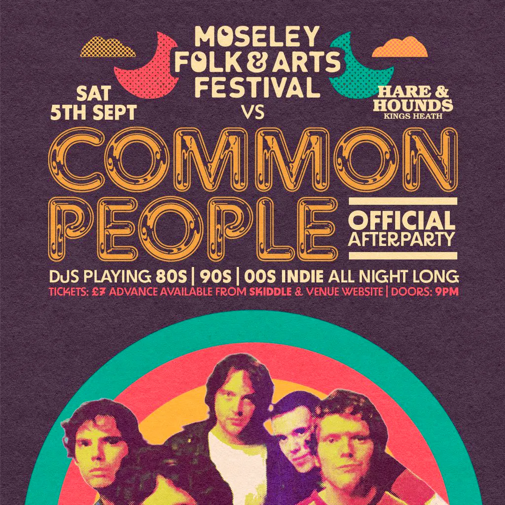 Moseley Folk Festival VS Common People - Afterparty at Hare And Hounds Kings Heath