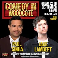 September's Comedy in Woodcote at Woodcote Village Hall