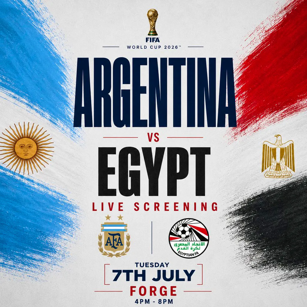 Argentina V Egypt - World Cup 2026 at Forge Bar