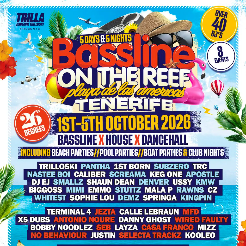 Bassline on the Reef - Tenerife at Playa De Las Americas, Tenerife