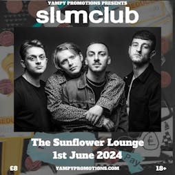 Slumclub Tickets | The Sunflower Lounge Birmingham  | Sat 1st June 2024 Lineup
