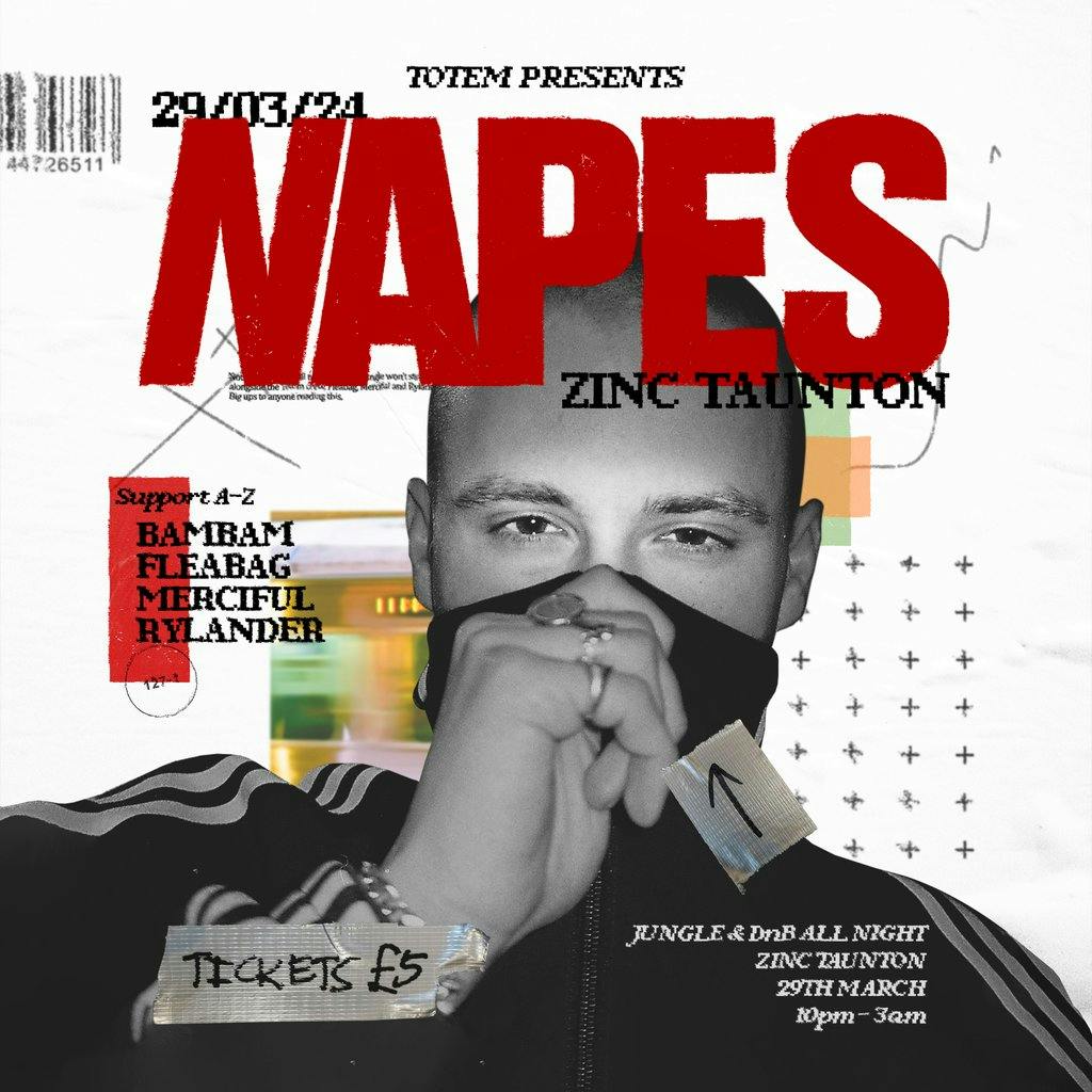 Totem Presents Napes Zinc Bar And Club Taunton Fri 29th March 2024