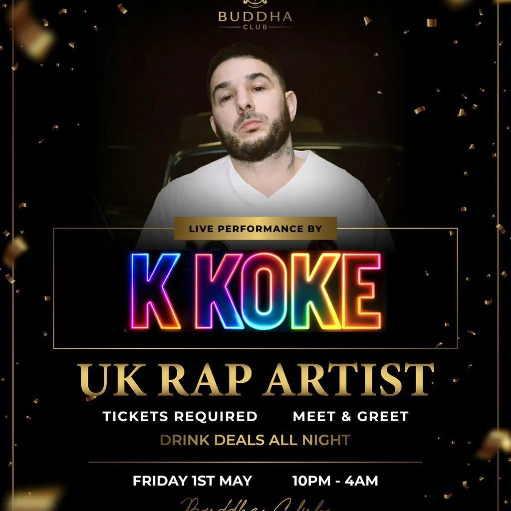 K KOKE final release at Buddha Club Great Yarmouth
