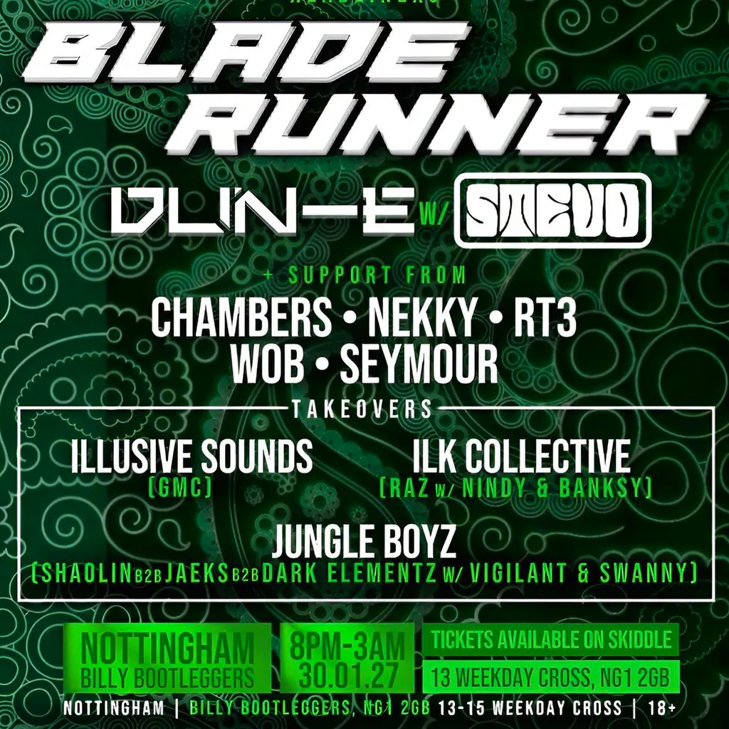 ILK Collective Presents: CHAMBERS BDAY BASH at Billy Bootleggers Nottingham