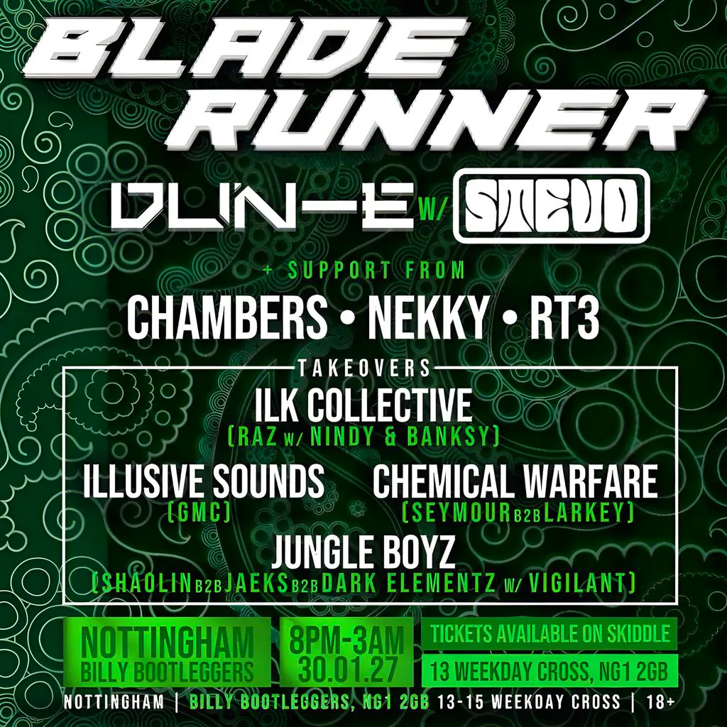 ILK Collective Presents: CHAMBERS BDAY BASH at Billy Bootleggers Nottingham