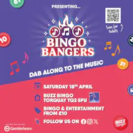 Buzz Bingo Torquay Presents Bingo Bangers 18/4/26 at Buzz Bingo Torquay