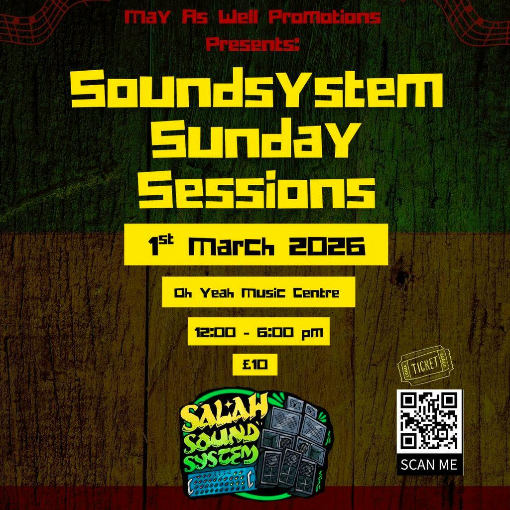 Soundsystem Sunday Sessions at Oh Yeah Music Centre