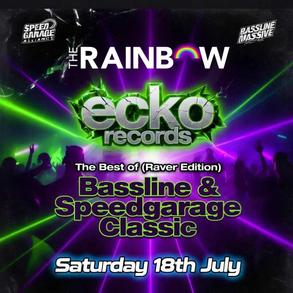 Ecko Records presents Speedgarage & Bassline classics at The Rainbow Pub Digbeth