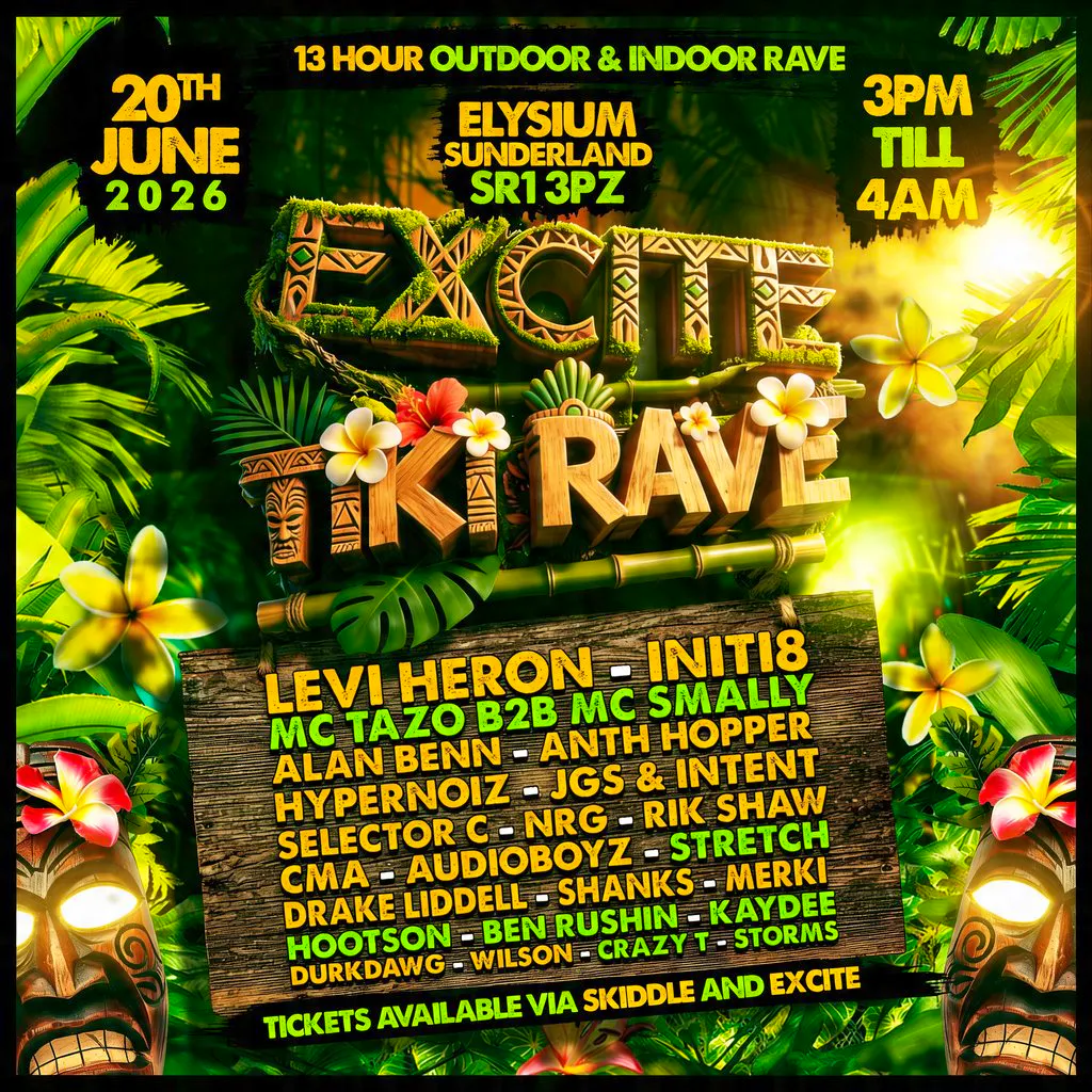 Excite - Tiki Rave at Elysium Nightclub Sunderland