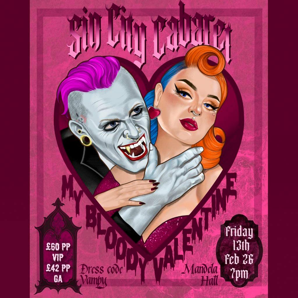Sin city cabaret-My bloody Valentine at Mandela Hall