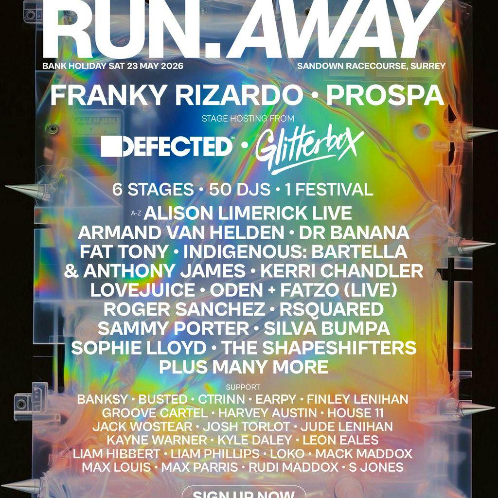 Run Away Festival Surrey - Bank Hol Sat 23 May at Sandown Racecourse