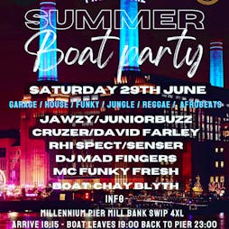 Project one Promotions summer boat party Tickets | Millbank Millennium Pier  London  | Sat 29th June 2024 Lineup