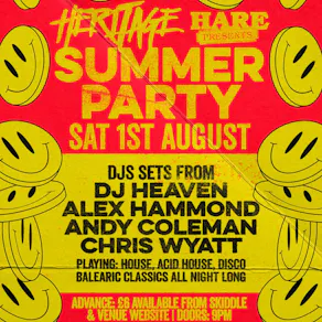 Heritage Summer Party w/ DJ Heaven, Alex Hammond & more!