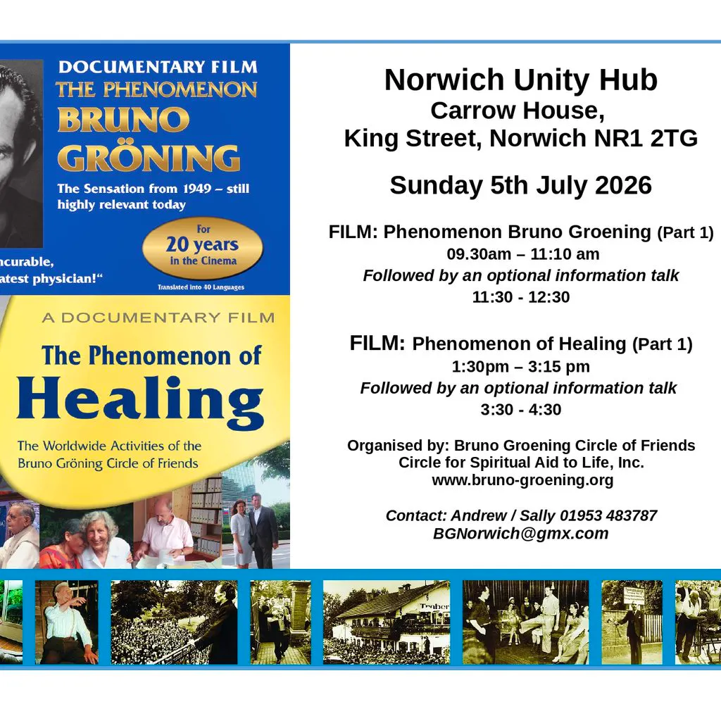 Part 1 - The Phenomenon of Healing Film + Information Lecture at Norwich Unity Hub