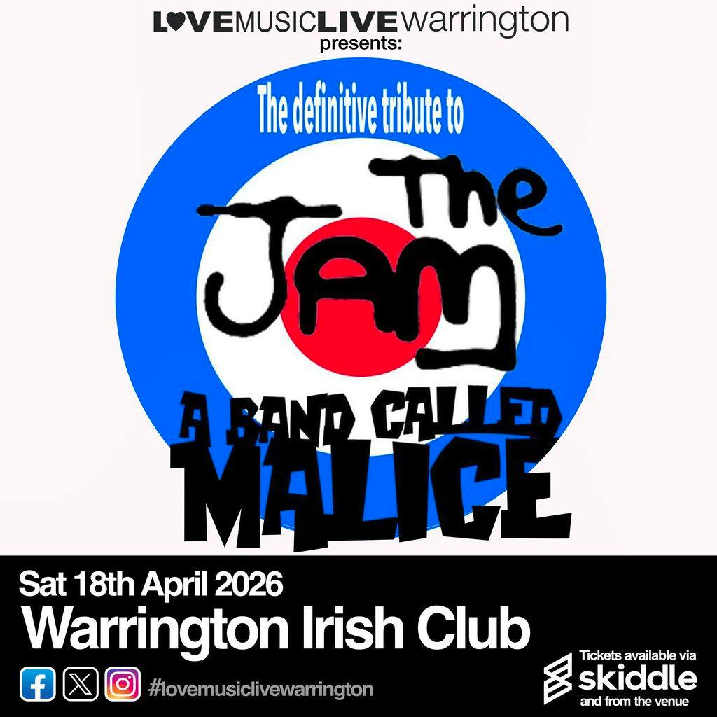 A BAND CALLED MALICE -Warrington Irish Club - (Jam Tribute) at The Irish Club