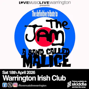A BAND CALLED MALICE -Warrington Irish Club - (Jam Tribute)