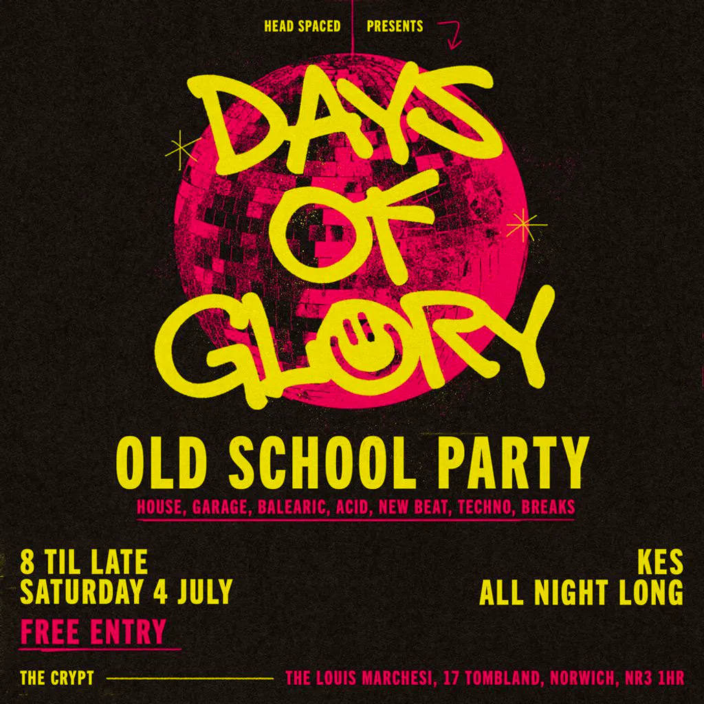 Days of Glory - Old School Party [FREE ENTRY] at Louis Marchesi Crypt