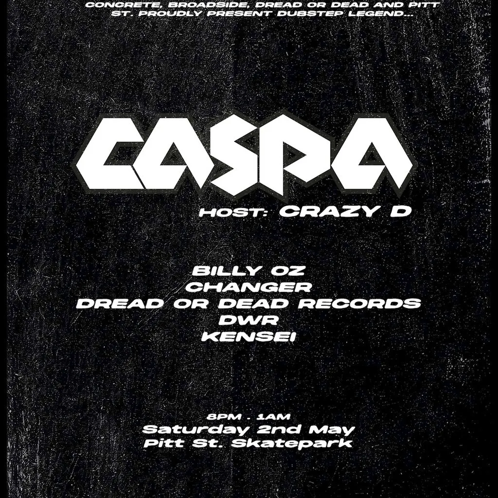 Caspa & Crazy D @ Pitt St. Skatepark at Pitt St Skatepark