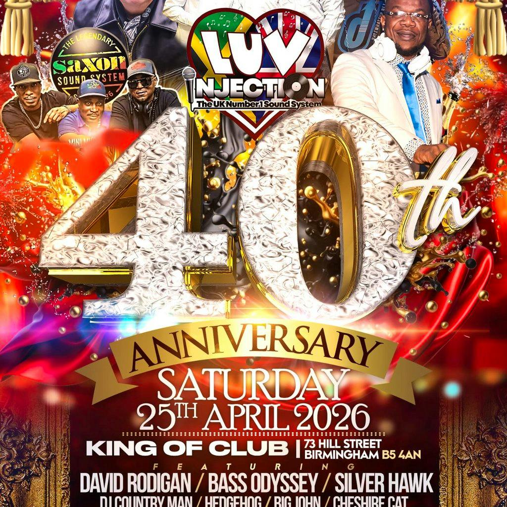 Luv Injection 40th Anniversary at King Of Clubs Birmingham