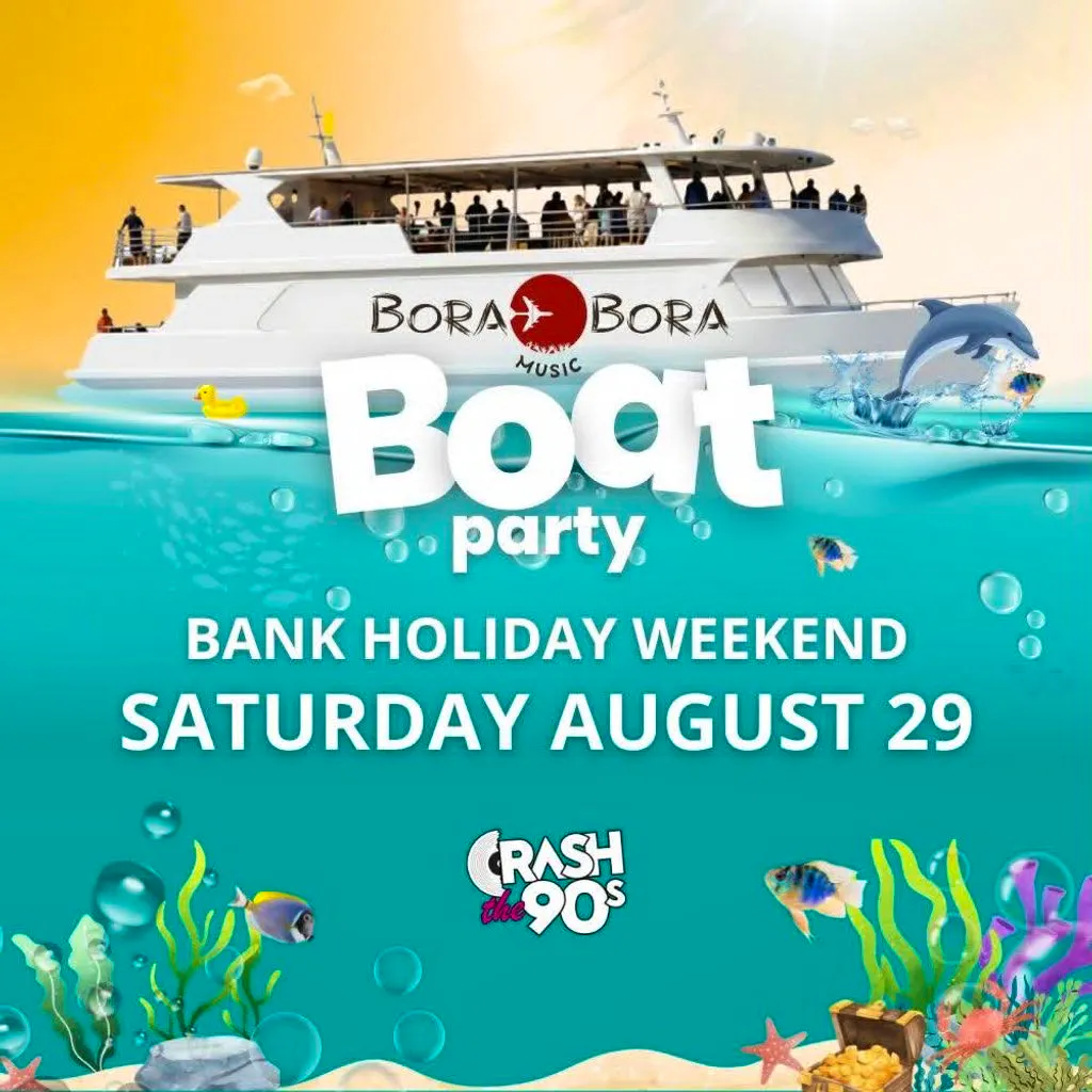 CrashThe90s/ Bora Bora Music Sunset Boat Cruise (Bigger Boat!) at Below Decks