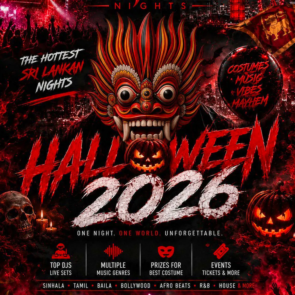 MIRIS NIGHTS presents Sri Lankan Halloween - EARLY BIRD at Goals Heathrow