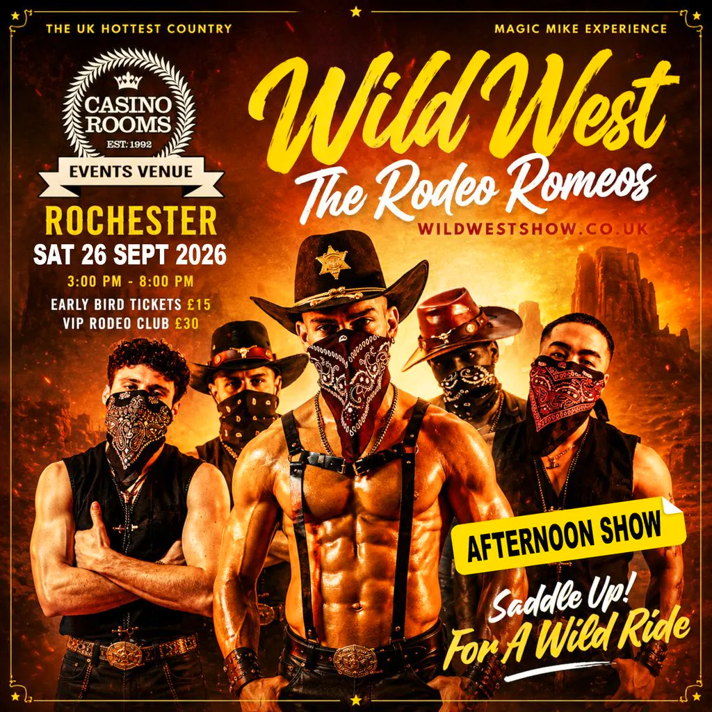 The Rodeo Romeos - Saturday 26th September 2026 - Afternoon Show at Casino Rooms