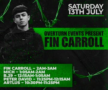 OverTurn Events present Fin Carroll @ Liquid Room Warehouse