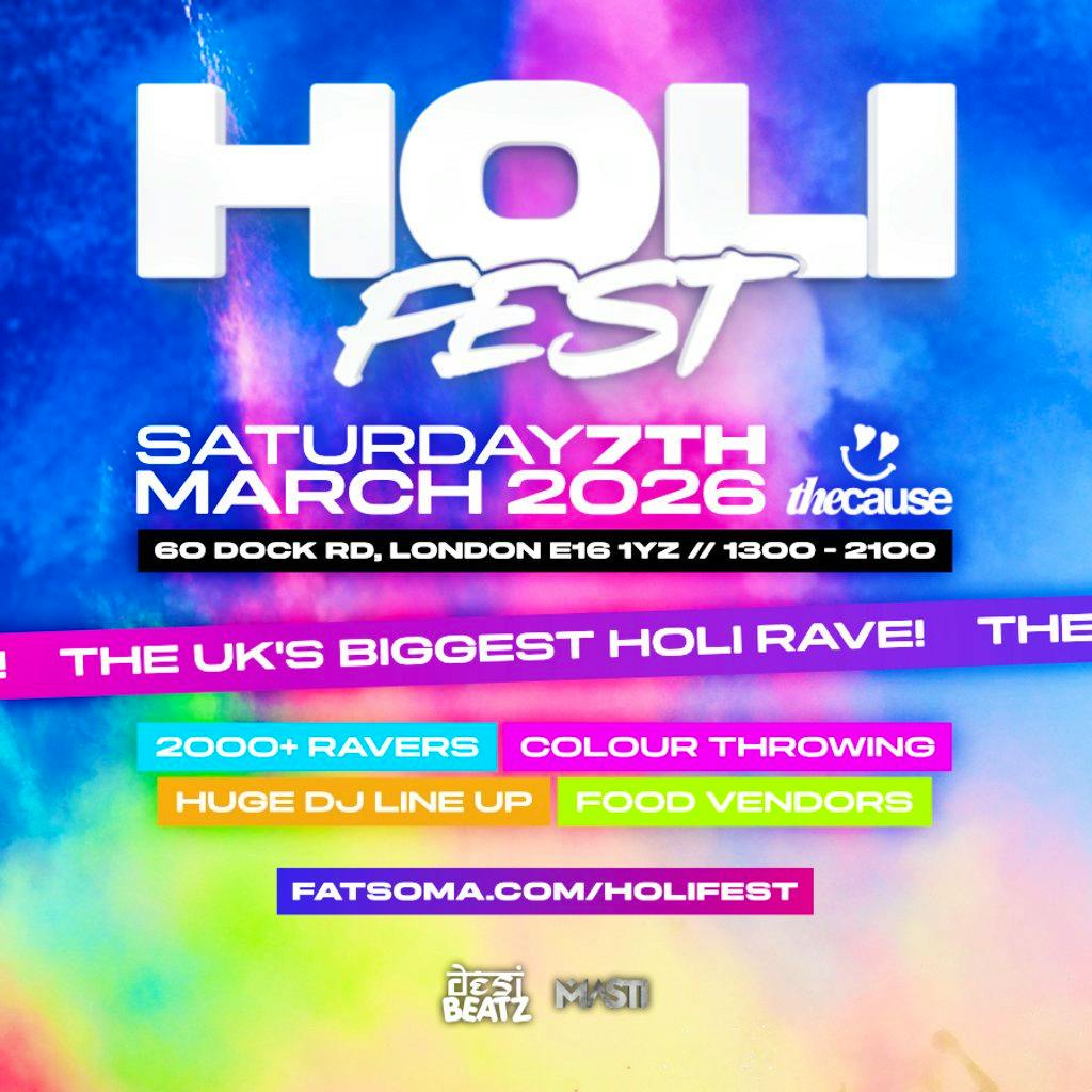 Holi Fest London at The Cause London