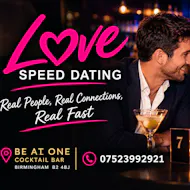Speed Dating Ages Over 40's Birmingham Be At One Cocktail Bar at Be At One Birmingham