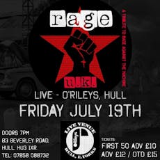 Rage UK - RATM Tribute plus support tba at ORILEYS LIVE MUSIC VENUE