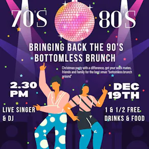 70/80/90's  Brunch - Christmas Special