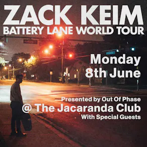 Zack Keim with Support Cal Ruddy & Al Dente