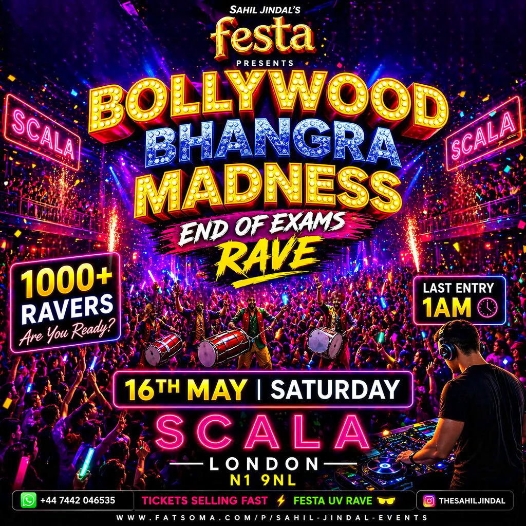 Bollywood Bhangra Rave at Scala, London