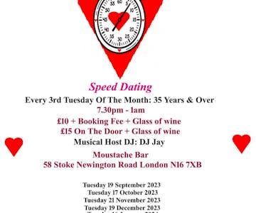 Speed Dating. 35 years & Over. Tuesdays