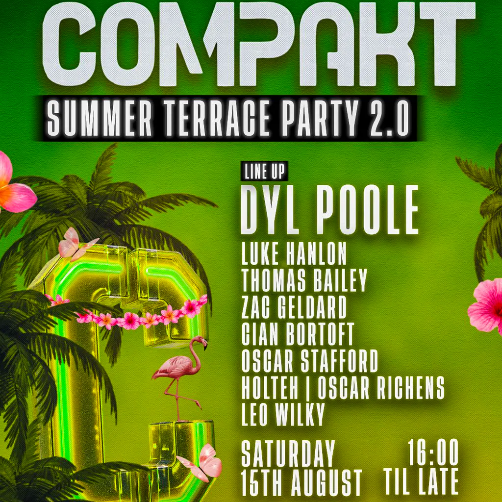 Compakt Back on the Rooftop! at Mr Greens Burnley