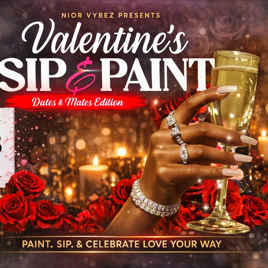 Valentines Sip & Paint: Dates & Mates Edition at Saint Judes