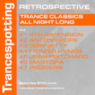 Retrospective pres. Trancespotting at Vestry 55 Chapel St, Chorley PR7 1BU