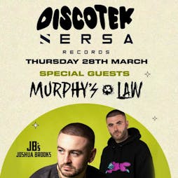 DISCOTEK - MURPHYS LAW DJ SET! Easter Special! Tickets | Joshua Brooks Manchester  | Thu 28th March 2024 Lineup