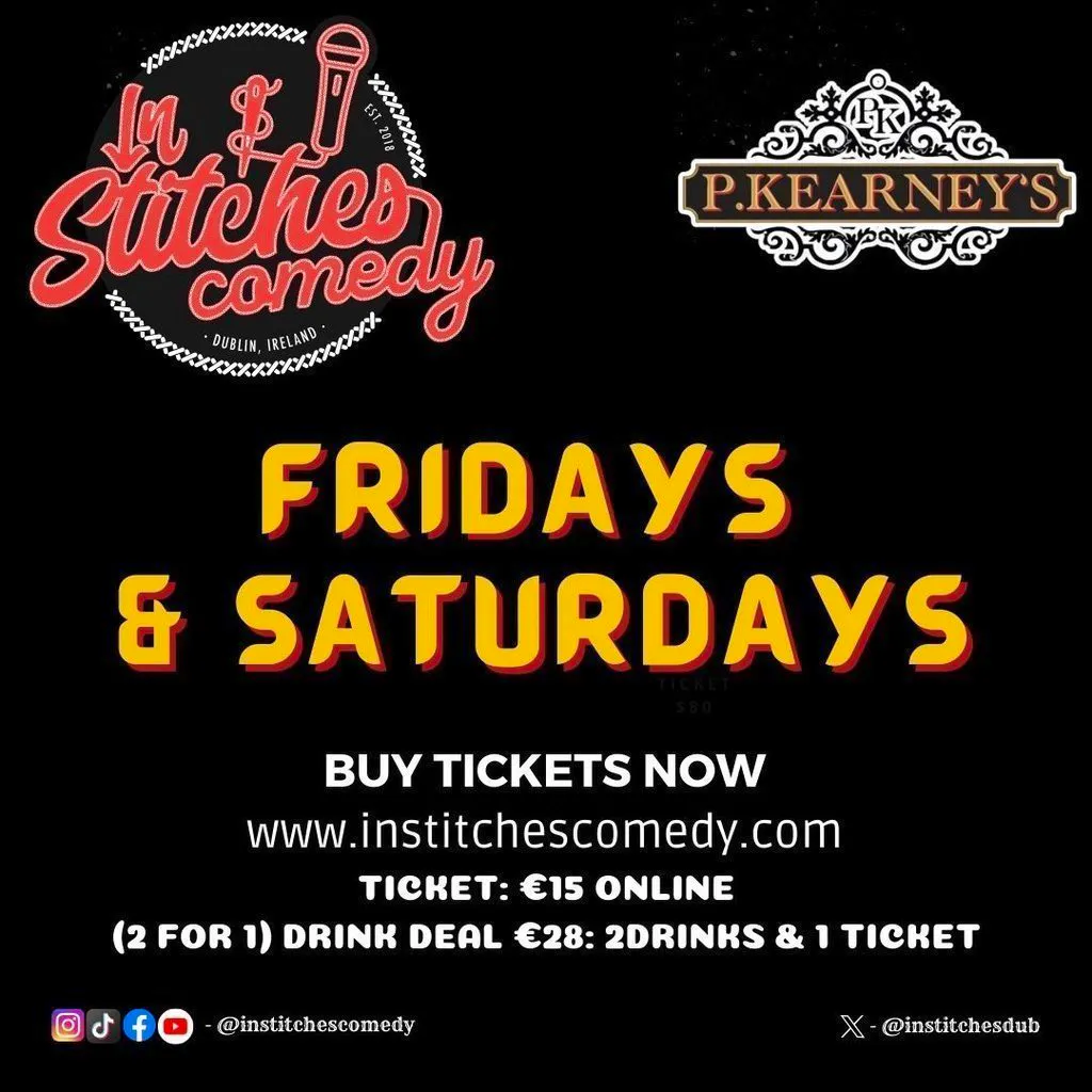 Friday Night Comedy in Dublin at Peadar Kearney's Pub (Downstairs)