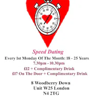 Speed Dating. 18 - 25 years. Mondays at Creativity In Our Hands: Suzanne Asphall