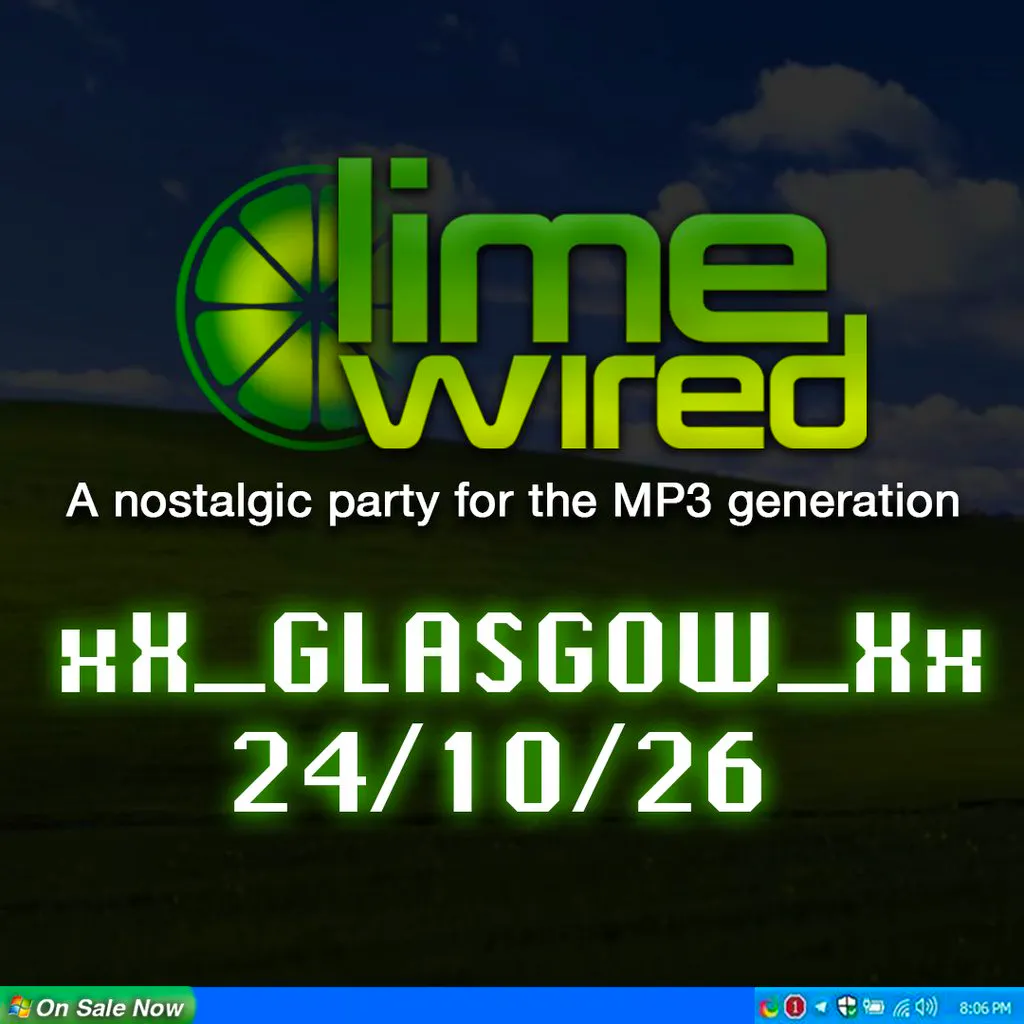 LIMEWIRED: A 2000s Nostalgia Party - Glasgow at The Garage Glasgow