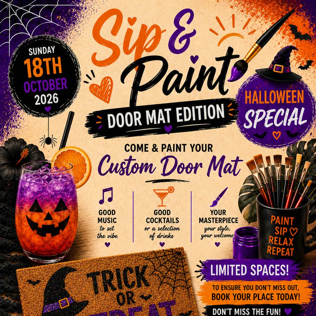 Sip & Paint - Door Mat, Halloween Special at Springfield Social Club