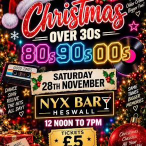 Over-30s Christmas Daytime Disco